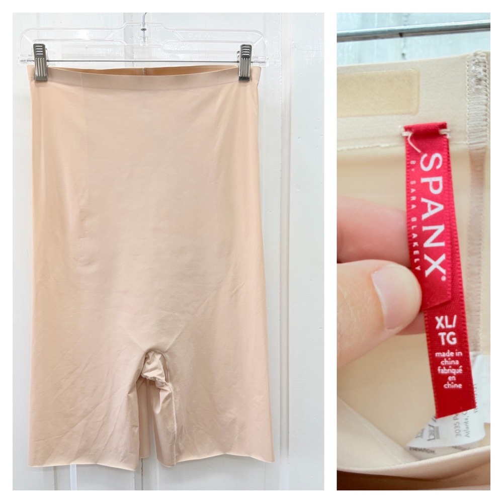 Spanx Thinstincts Women XL Sara Blakely Compression Shapewear Shorts Nude 10006R